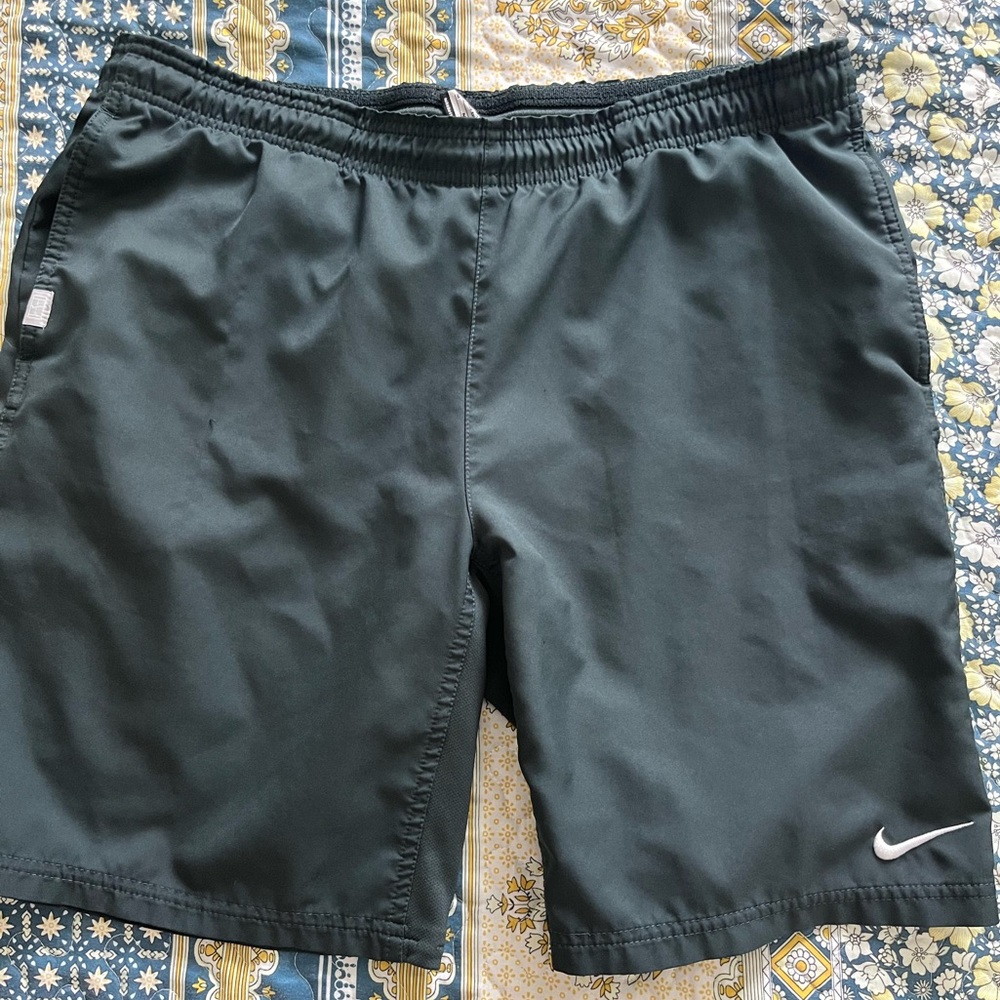 Nike Dark Green Athletic Shorts